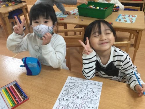 室内遊び らいおん組 5歳児 アスク平間保育園