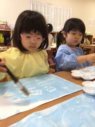 きりん組 年中 年少 はじき絵 アスク海浜幕張保育園 きりん組 年中 年少 はじき絵 アスク海浜幕張保育園