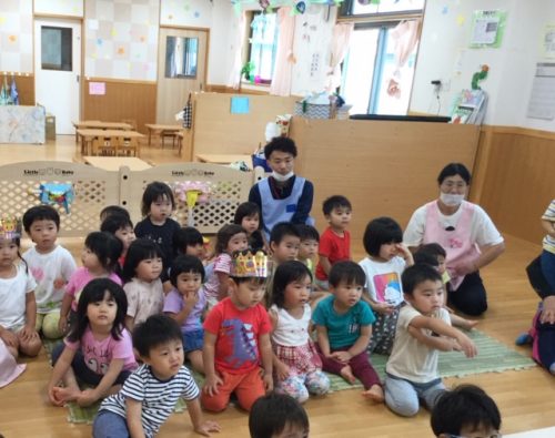8月 誕生日 乳児クラス アスク彩都西保育園 8月 誕生日 乳児クラス アスク彩都西保育園